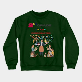 Second Grade Teacher Crewneck Sweatshirt